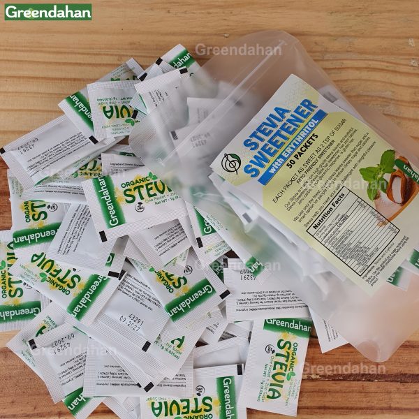 Organic Stevia Packets with Erythritol packets - Keto Friendly, NO MALTODEXTRIN - Image 2