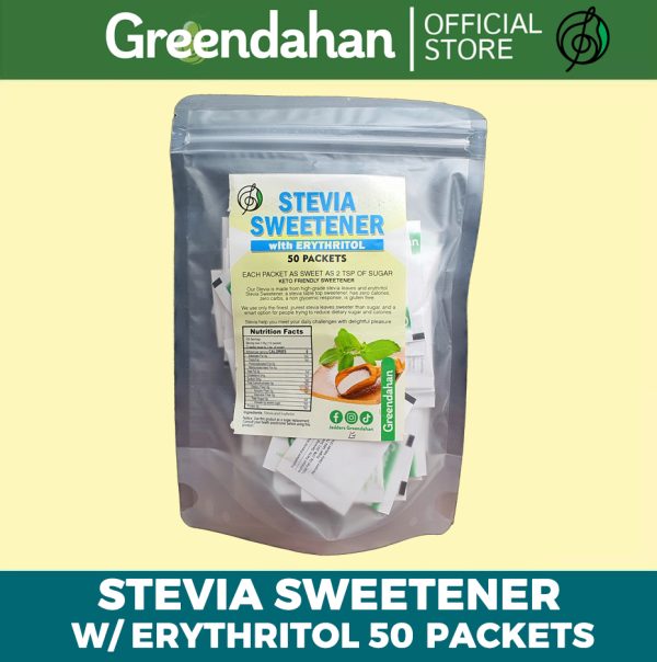 Organic Stevia Packets with Erythritol packets - Keto Friendly, NO MALTODEXTRIN