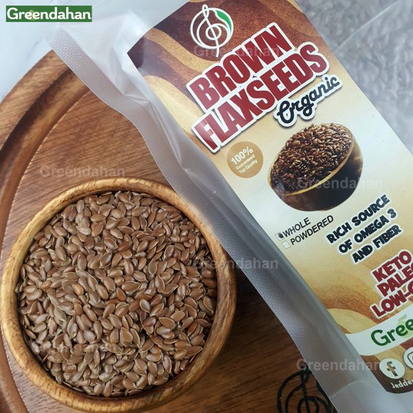 Brown Flaxseeds Whole Organic - Keto friendly - Image 2