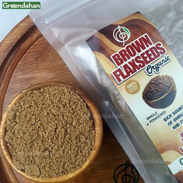 Brown Flaxseeds Ground/Powdered Organic - Keto Friendly - Image 2