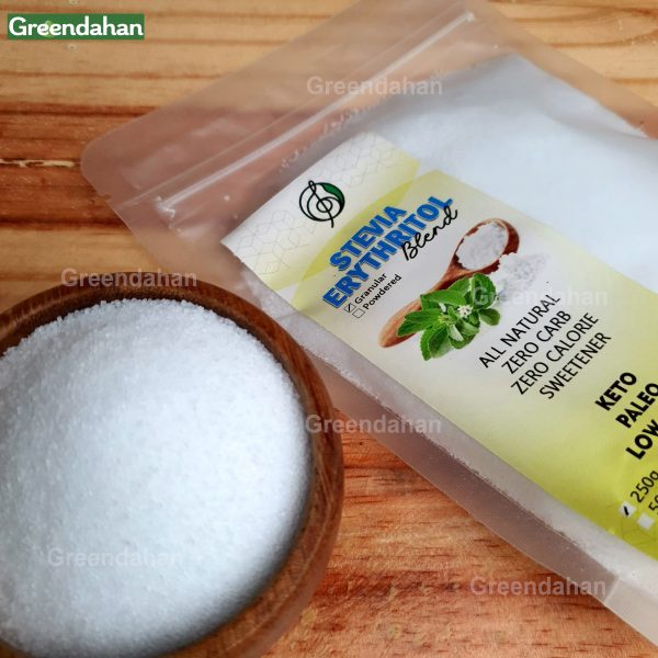 Stevia Blend (with Erythritol) Granules 2x sugar Sweetness - Keto friendly Sweetener,NO MALTODEXTRIN - Image 2