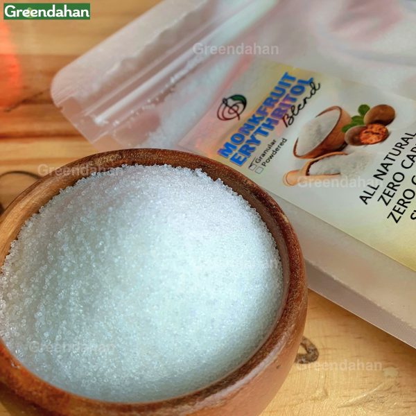 White Monkfruit Erythritol Blend Granules (2x sugar sweetness)  -  Keto Friendly Sweetener ,NO MALTODEXTRIN - Image 2