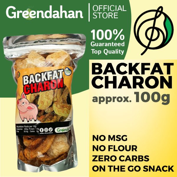 Keto Backfat Charon Aprrox 100g - Keto Friendly, No Veg Oil, No MSG