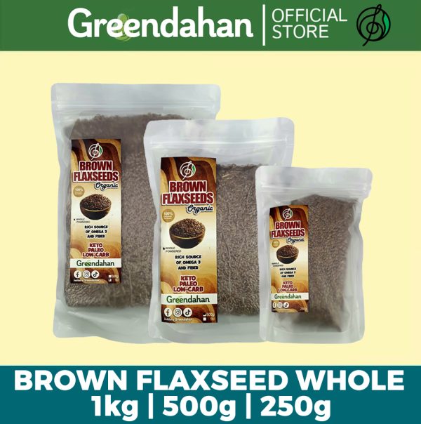 Brown Flaxseeds Whole Organic - Keto friendly
