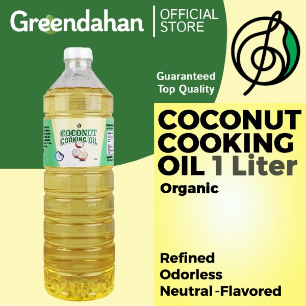 Pure Coconut Cooking Oil 1 Liter - RBD, Keto Friendly