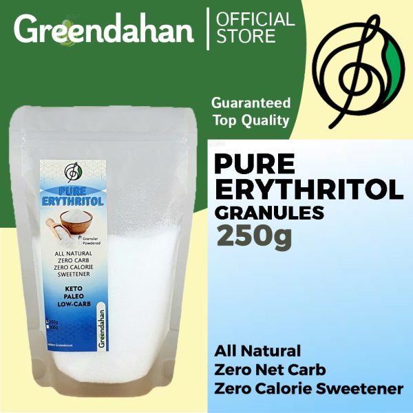 Pure Erythritol Granules- Keto / Low Carb Friendly Sweetener, NO MALTODEXTRIN