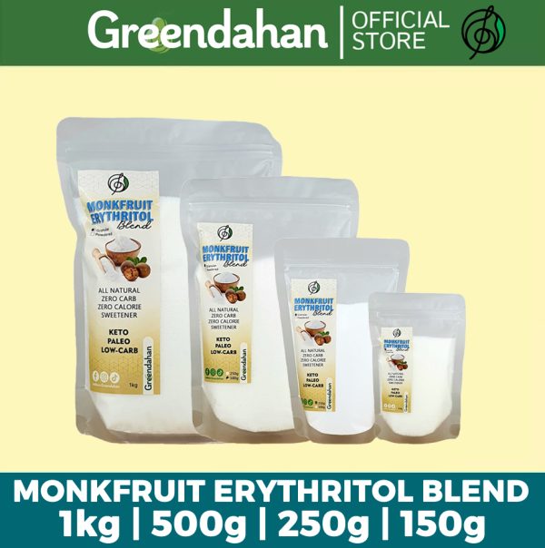 White Monkfruit Erythritol Blend Granules (2x sugar sweetness)  -  Keto Friendly Sweetener ,NO MALTODEXTRIN