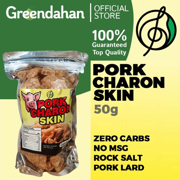 Keto Chicharon Porkcharon SKIN 50g (Plain) Keto Friendly, No Veg Oil, No MSG