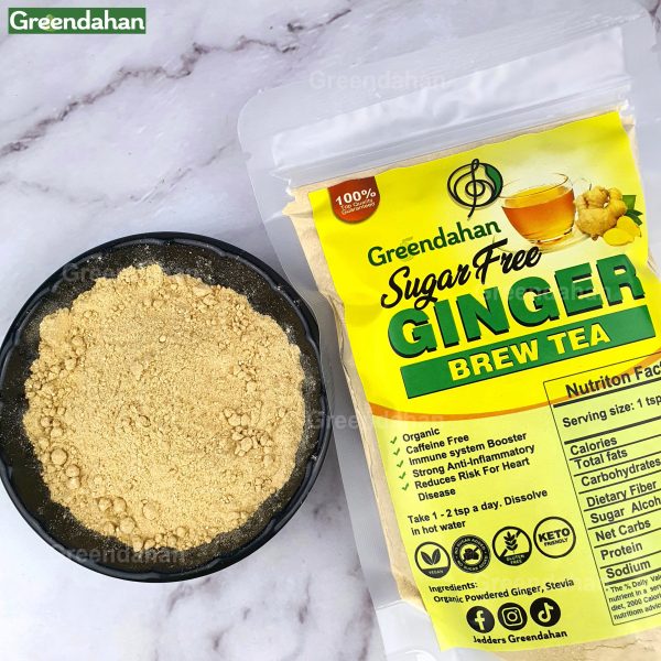 SUGAR-FREE Ginger Brew Tea 100g - Keto Friendly - Image 2