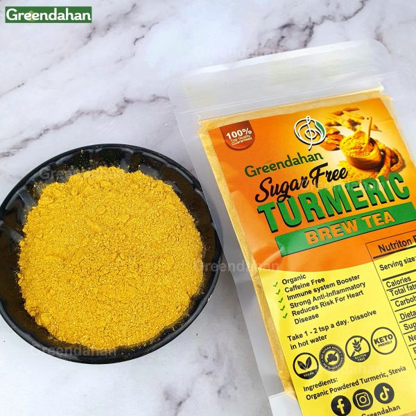 SUGAR-FREE Turmeric Brew Tea 100g - Keto Friendly - Image 2