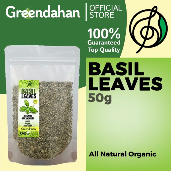 Dried Basil Leaves 50g - Organic Herb