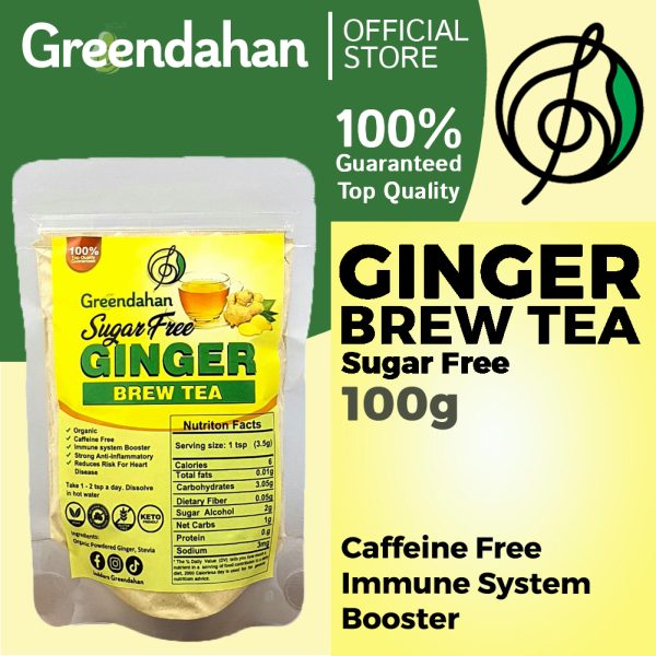 SUGAR-FREE Ginger Brew Tea 100g - Keto Friendly