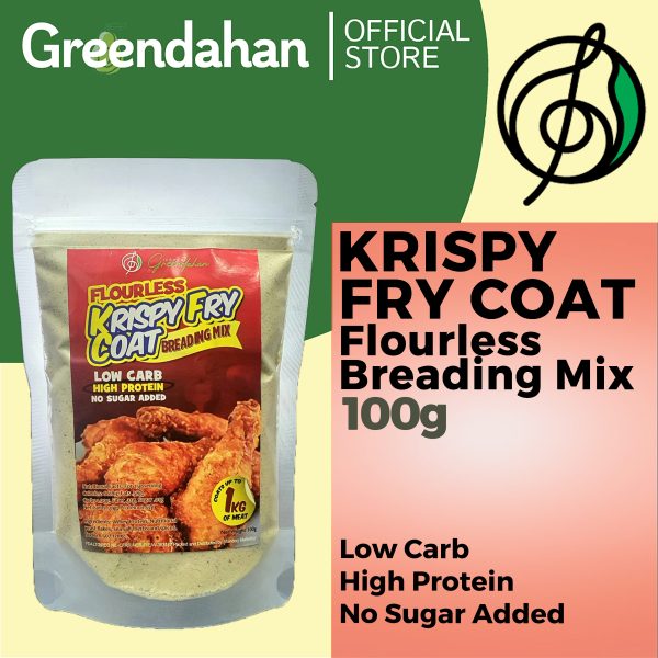 Flourless Krispy Fry Coat (Breading Mix) 90g - Low Carb, High Protein, No Sugar Added