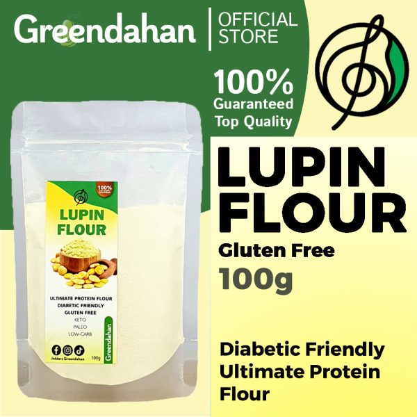 LUPIN FLOUR - Non GMO, Gluten-Free ,Low Carb, Keto, Low Calorie ,Fiber and Mineral Rich