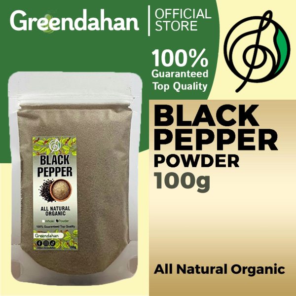 Black Pepper Powder 100g - Pure, Organic Spice