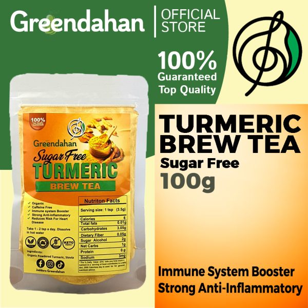SUGAR-FREE Turmeric Brew Tea 100g - Keto Friendly