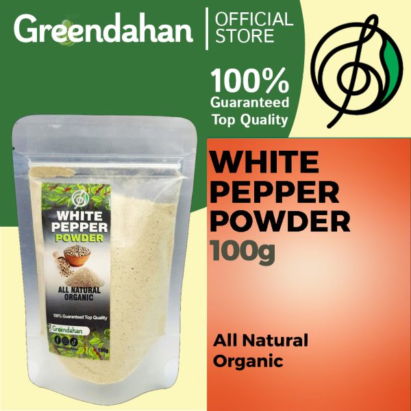 White Pepper Powder 100g - Organic Spice Premium Quality