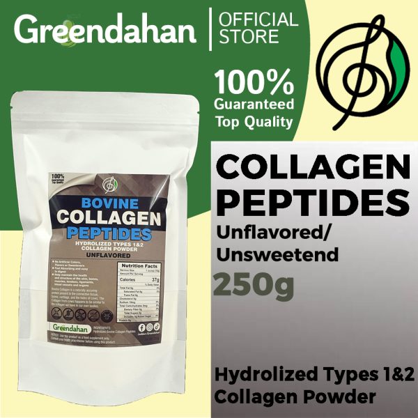 Collagen Peptides 250g (BOVINE/ UNFLAVORED/UNSWEETENED) - Hydrolized Collagen Peptides 1&2